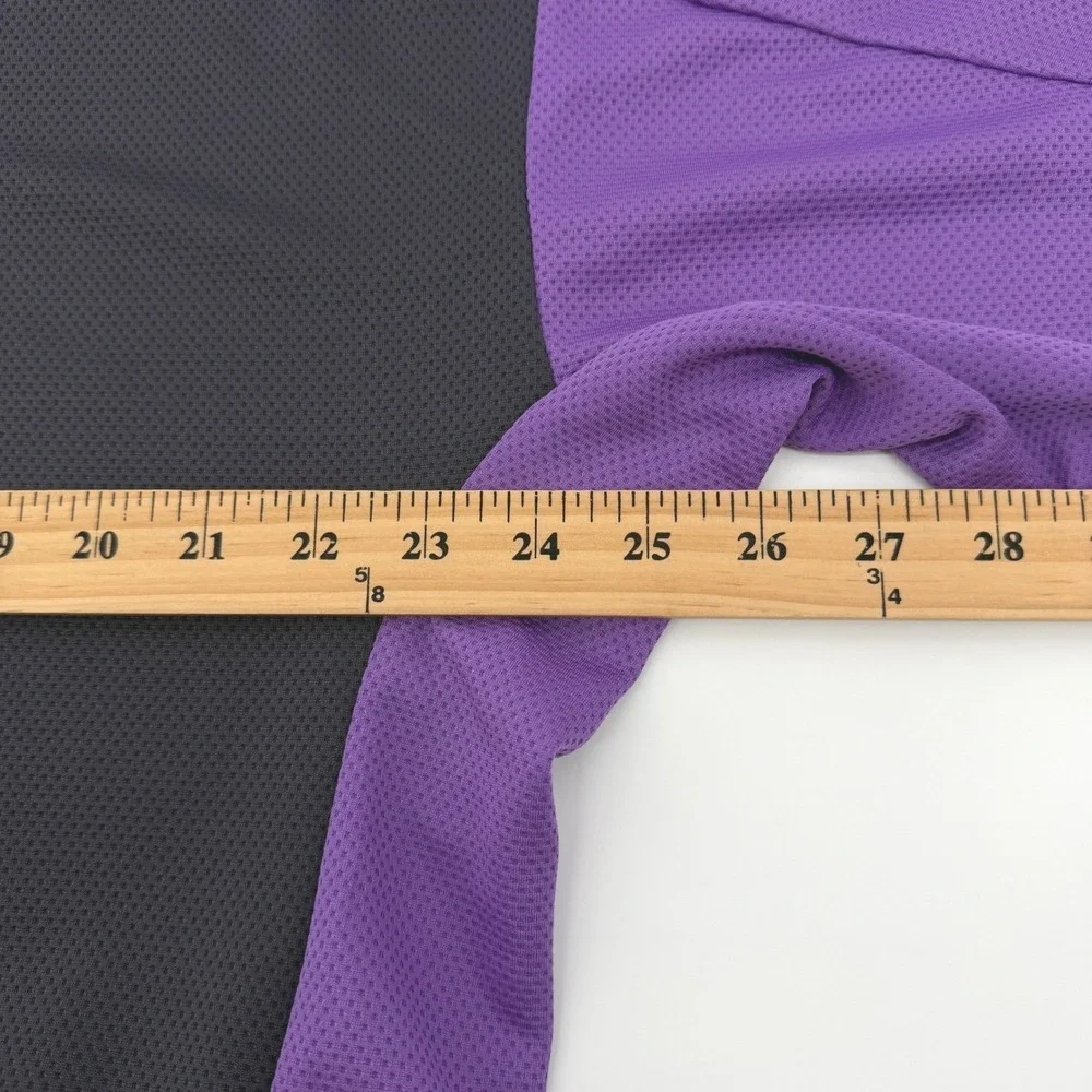 Nike Golf Club Polo Shirt Mens Large Purple Colorblock Dri-FIT FQ1150-573